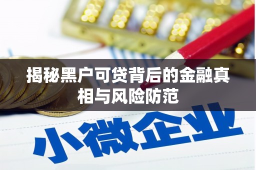 三水揭秘黑户可贷背后的金融真相与风险防范