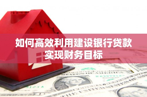 东丰如何高效利用建设银行贷款实现财务目标
