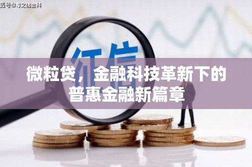 凉山微粒贷，金融科技革新下的普惠金融新篇章
