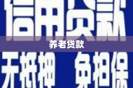 江海养老贷款