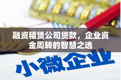 扶绥融资租赁公司贷款，企业资金周转的智慧之选