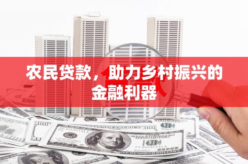 龙崎农民贷款，助力乡村振兴的金融利器