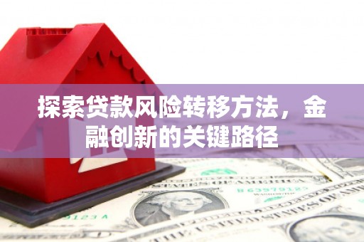 四湖探索贷款风险转移方法，金融创新的关键路径