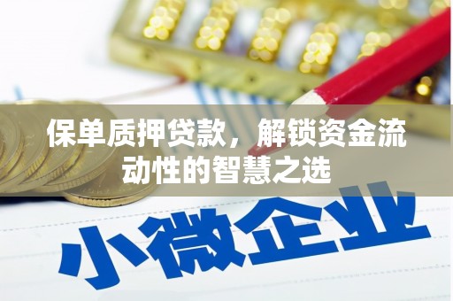 新邱保单质押贷款，解锁资金流动性的智慧之选